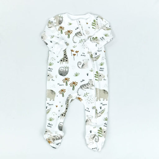 FOOTY  ROMPER - HI THERE WHITE  SS22/23 - BABAFISHEES