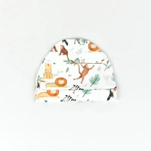 CLASSIC BEANIE - WATERCOLOUR JUNGLE BABAFISHEES