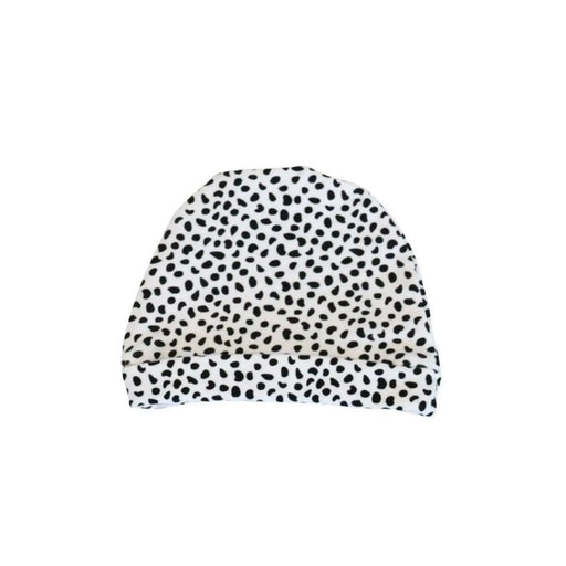 CLASSIC BEANIE - WHITE WITH BLACK SPLOTS BABAFISHEES