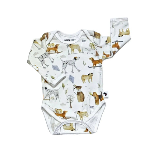 CLASSIC ONESIE - LS - DOGS PLAYGROUND BABAFISHEES