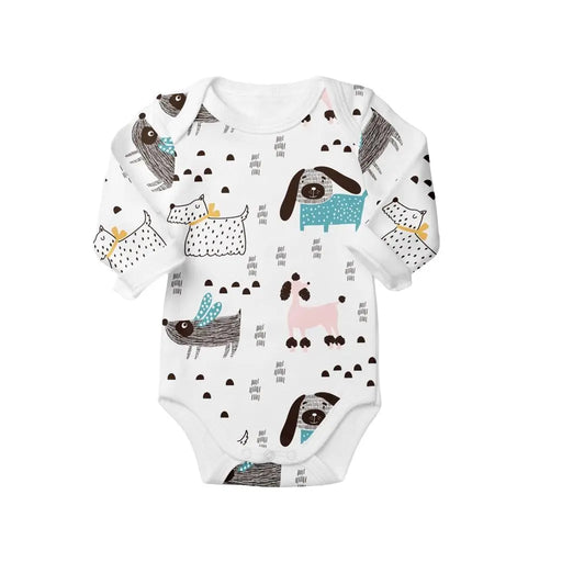 CLASSIC ONESIE - LS - DOGS WORLD BABAFISHEES