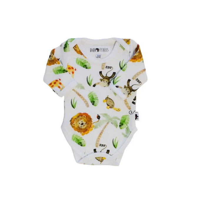 CLASSIC ONESIE - LS - SIMBA WATERCOLOUR BABAFISHEES