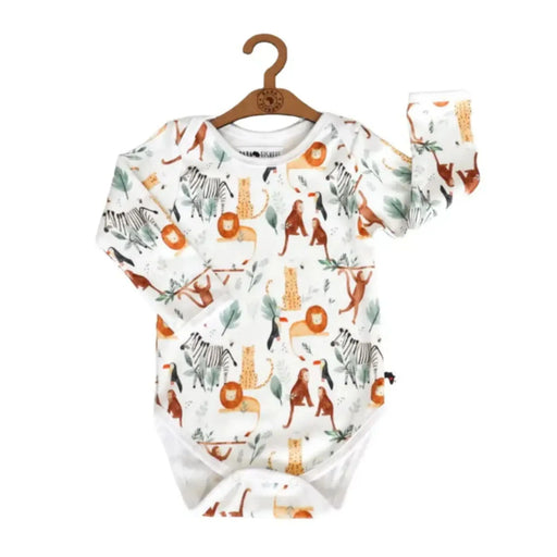 CLASSIC ONESIE - LS - WATERCOLOUR JUNGLE BABAFISHEES