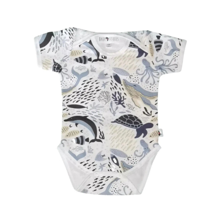 CLASSIC ONESIE - SS - AFRICAN SEA WORLD BABAFISHEES