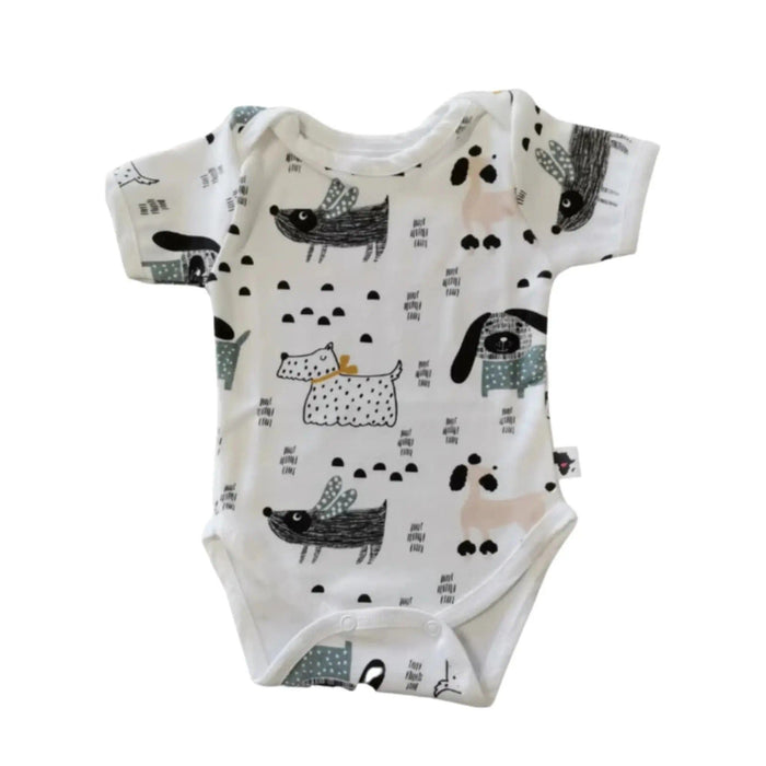 CLASSIC ONESIE - SS - DOGS WORLD BABAFISHEES