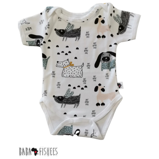 CLASSIC ONESIE - SS - DOGS WORLD BABAFISHEES