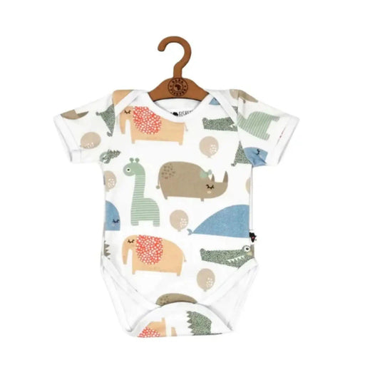 CLASSIC ONESIE - SS - DOTTY ANIMALS BABAFISHEES