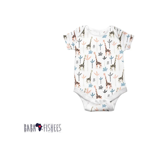 CLASSIC ONESIE - SS - GIRAFFE BABAFISHEES