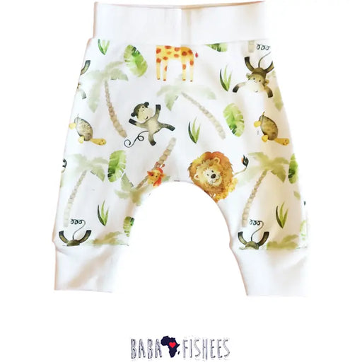 CUFF PANTS - SIMBA WATERCOLOUR BABAFISHEES