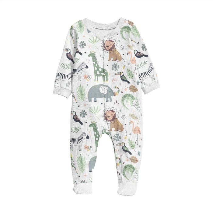 FOOTY ROMPER - AFRICAN PLAINS BABAFISHEES