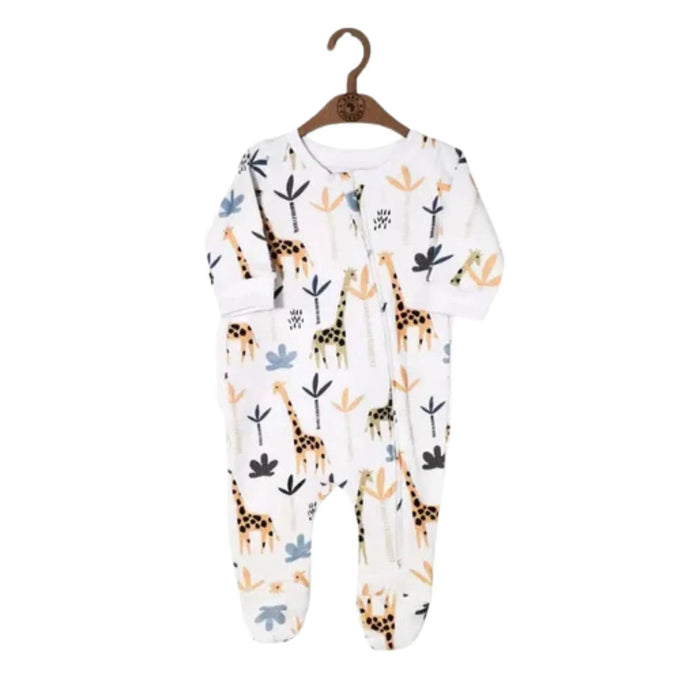 FOOTY ROMPER - GIRAFFE BABAFISHEES