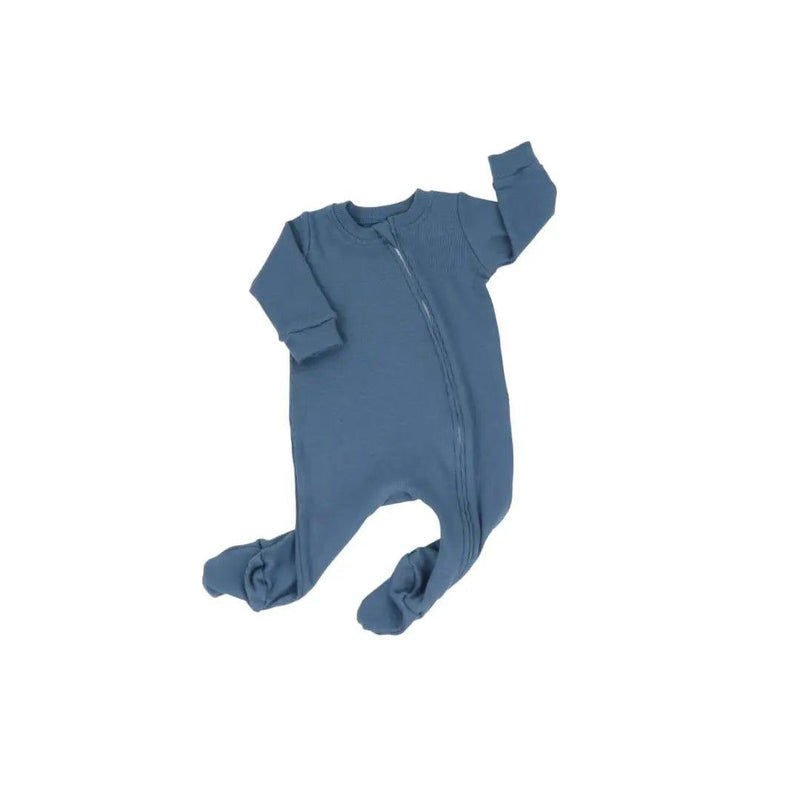 FOOTY ROMPER - RIBBED - ASSORTED COLOURS BABAFISHEES