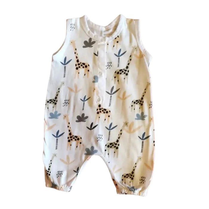 HENLEY ROMPER - GIRAFFE BABAFISHEES