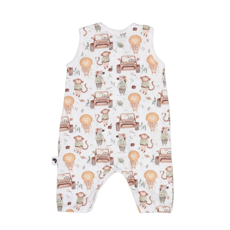 HENLEY ROMPER - JEEP SAFARI BABA FISHEES