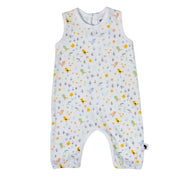 Henley Romper – Tweety Bird print, full front view
