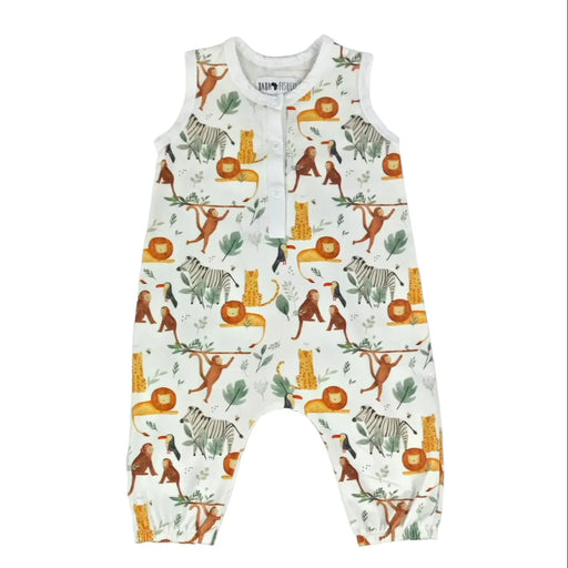 HENLEY ROMPER - WATERCOLOUR JUNGLE BABAFISHEES