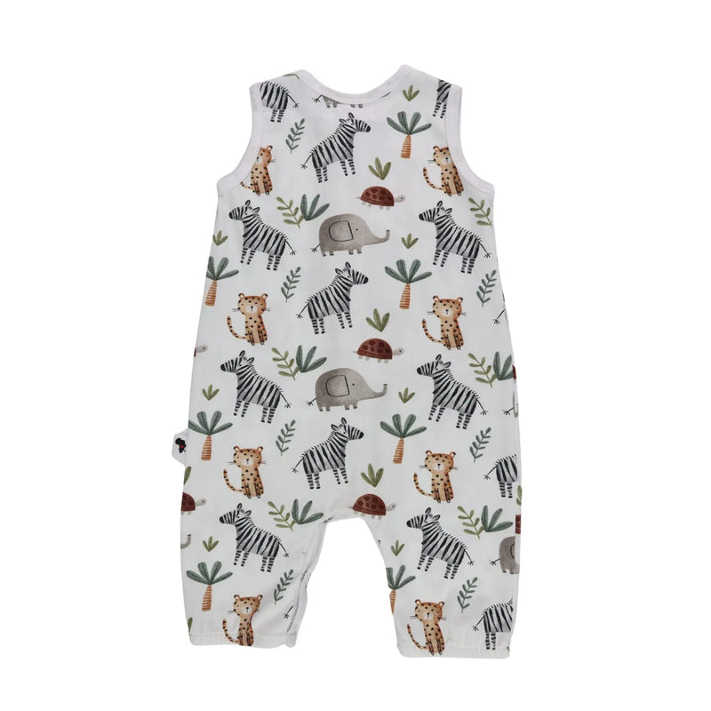 HENLEY ROMPER - ZEBRA PARTY BABA FISHEES