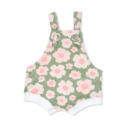 KNOT DUNGAREE - PINK FLOWERS BABAFISHEES