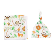 MATCHING BABY BLANKET & BEANIE SET BABA FISHEES