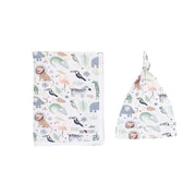 MATCHING BABY BLANKET & BEANIE SET BABA FISHEES