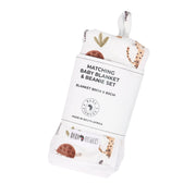 MATCHING BABY BLANKET & BEANIE SET BABA FISHEES