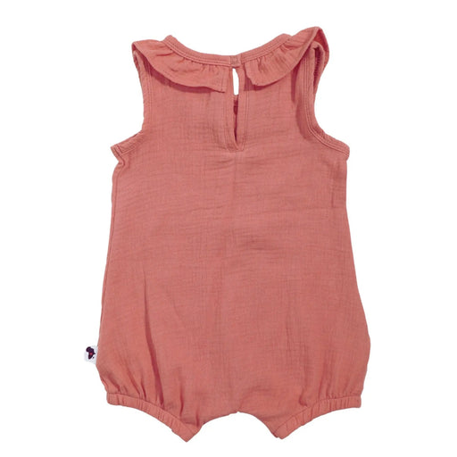 MUSLIN FRILLY NECK ROMPER BABA FISHEES