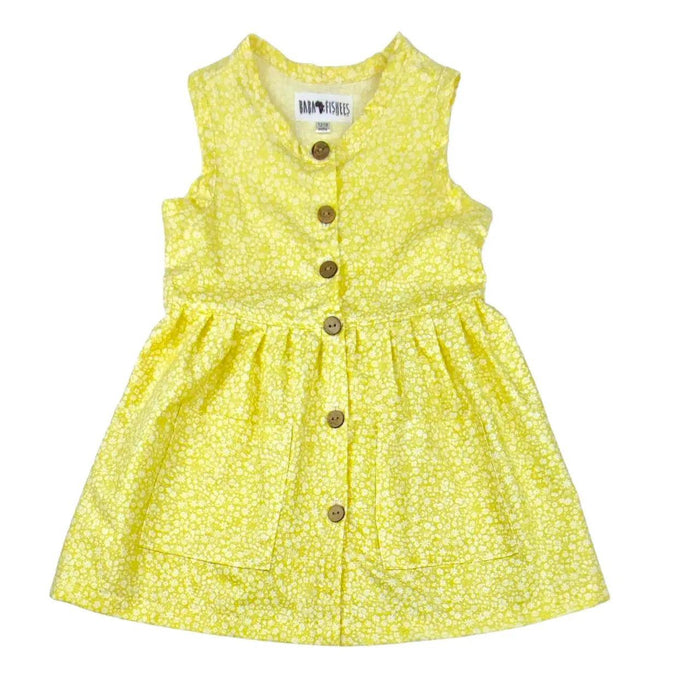 SUNFLOWER DRESS - YELLOW DITZY BABAFISHEES