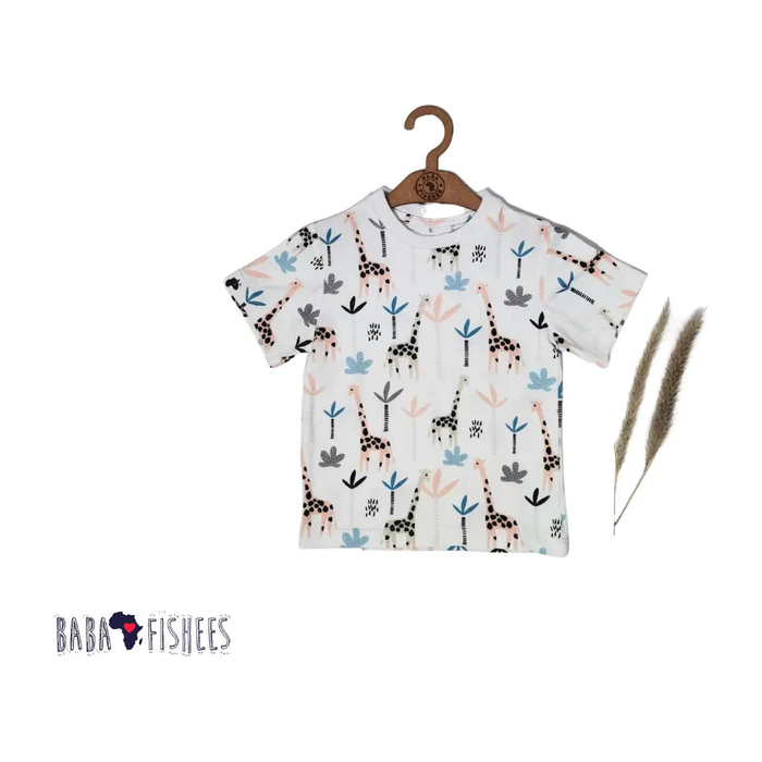 TEE SHIRT - GIRAFFE BABAFISHEES