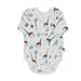 Front View of a Long Sleeve Tee Shirt Onesie with a Giraffe print |Baba Fishees