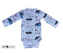 WRAP ONESIE - LS - DOGS WORLD BABAFISHEES