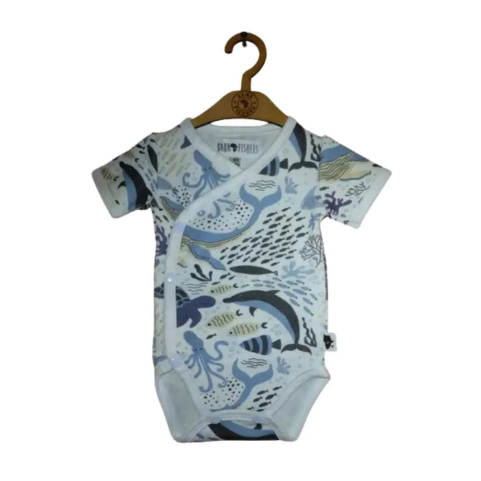 WRAP ONESIE - SS - AFRICAN SEA WORLD BABAFISHEES