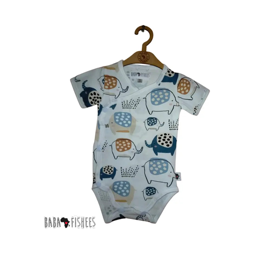 WRAP ONESIE - SS - EDWARD THE ELLIE BABAFISHEES