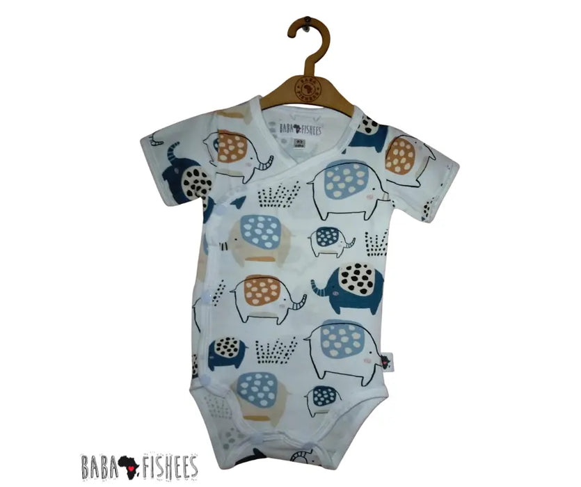 WRAP ONESIE - SS - EDWARD THE ELLIE BABAFISHEES