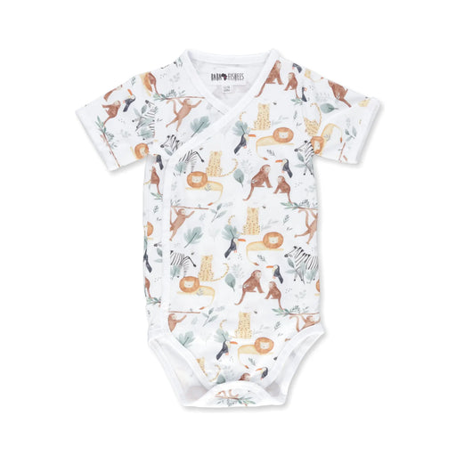 WRAP ONESIE - SS - WATERCOLOUR JUNGLE BABAFISHEES