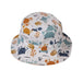 Reversible and adjustable bucket hat with Crab Gang print.