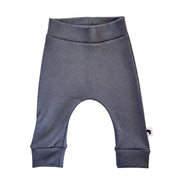 Ribbed Cuff pants in charcoal colour with Baba Fishees tag