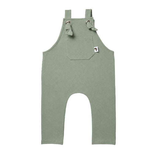 Sage Green long leg knot dungarees 