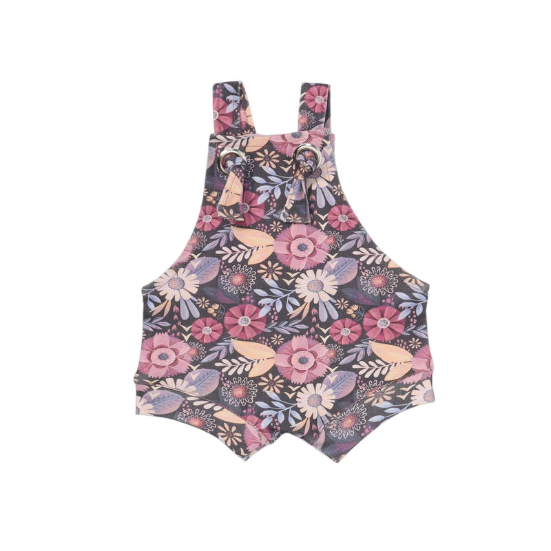 Front of Floral patterned romper on a white background