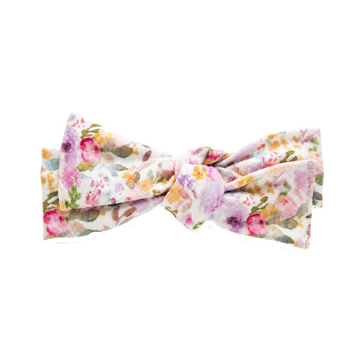 Floral patterned headband on a white background