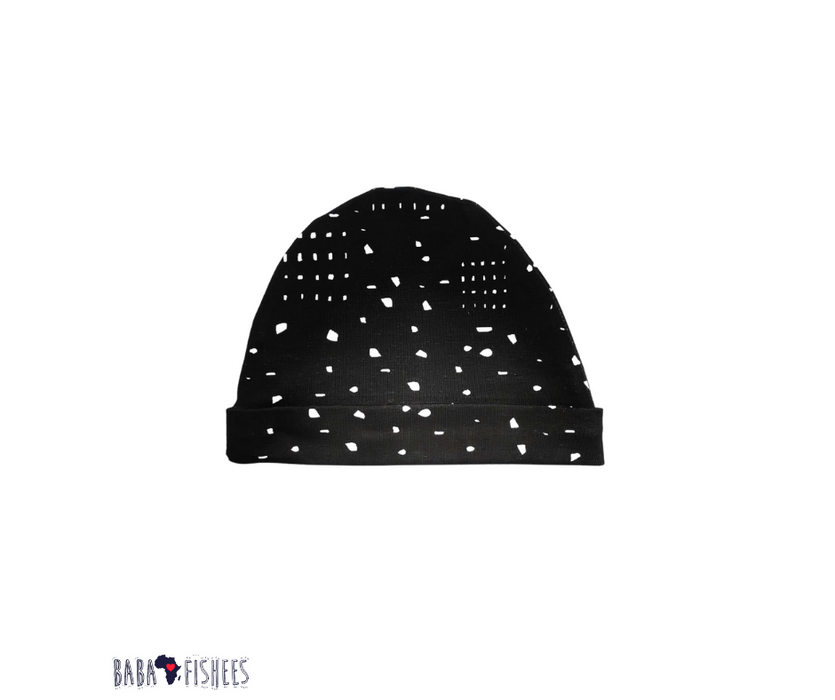 CLASSIC BEANIE - BLACK PIECES - BABAFISHEES