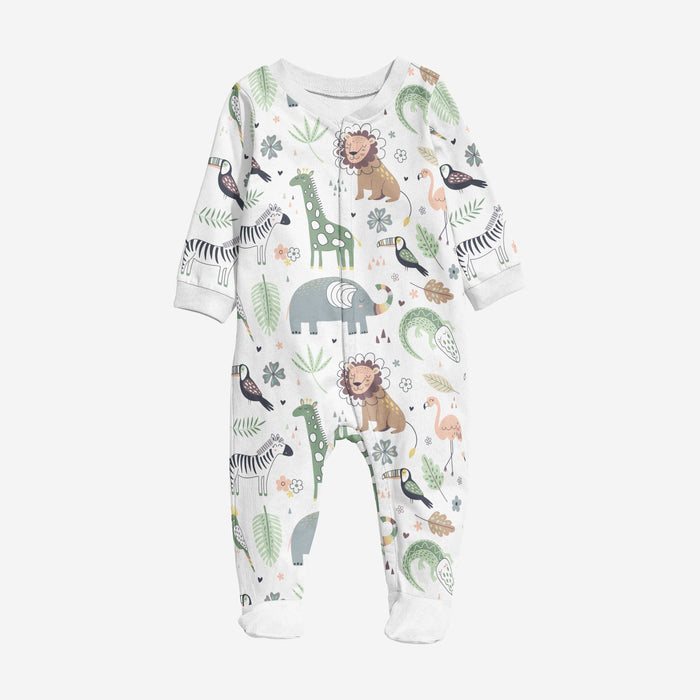 FOOTY ROMPER - AFRICAN PLAINS - BABAFISHEES