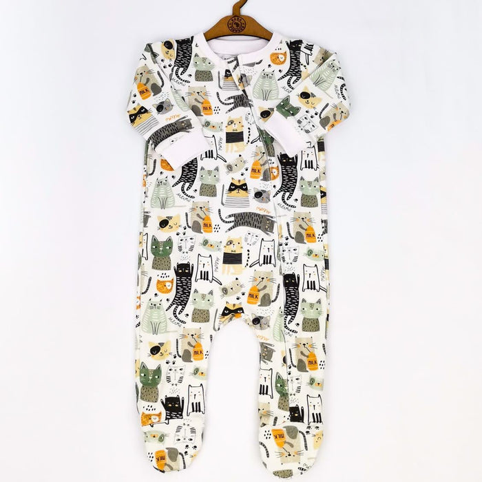 FOOTY ROMPER - CATS - BABAFISHEES