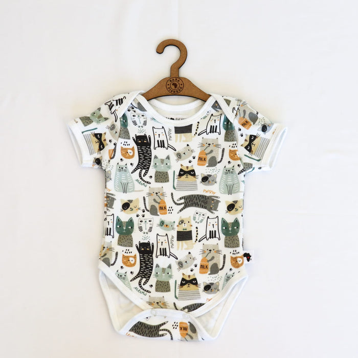 CLASSIC ONESIE - SS - CATS - BABAFISHEES