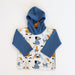 HOODY - BLUE WITH PUPPIES  AW22 - BABAFISHEES