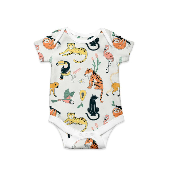 CLASSIC ONESIE - SS - ANIMAL FRIENDS - BABAFISHEES
