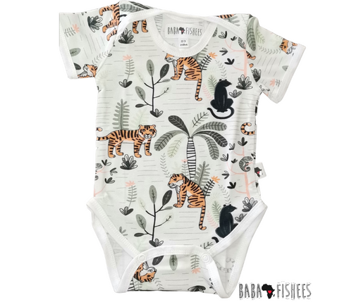 CLASSIC ONESIE - SS - JUNGLE FEVER - BABAFISHEES