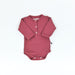HENLEY CLASSIC ONESIE - LS - TEAL / MULBERRY - BABAFISHEES